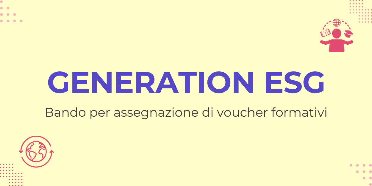 Bando Generation ESG Banner Scuola Etica Leonardo